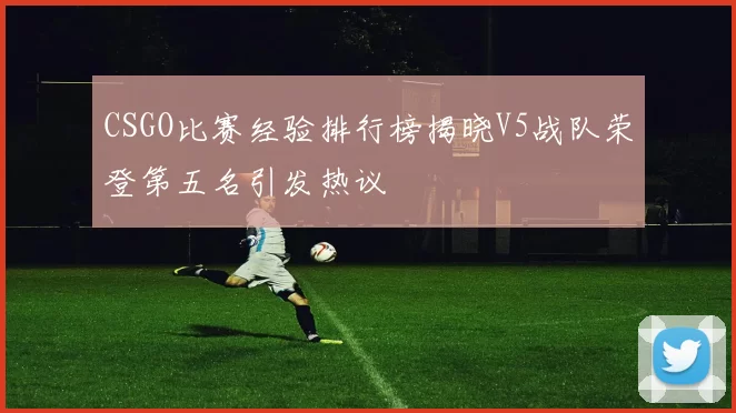 CSGO比赛经验排行榜揭晓V5战队荣登第五名引发热议